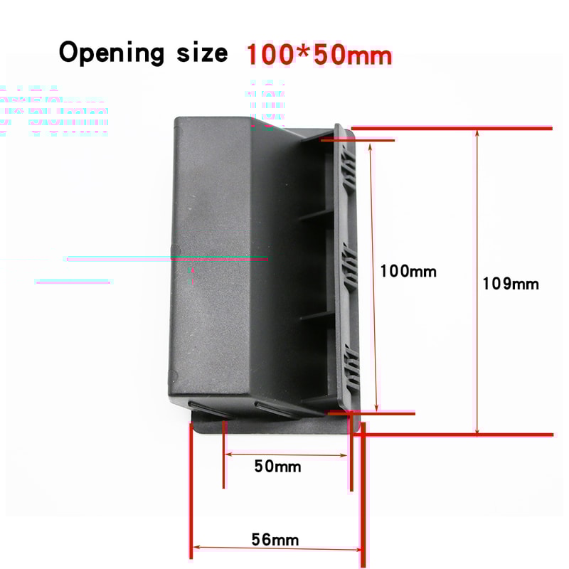 Black Nylon Recessed Cabinet Handle Flush Pull 4