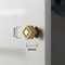 Luxury Crystal Cabinet Knob Single Hole Diamond Drawer Pull for Wardrobe and Cabinet Doors