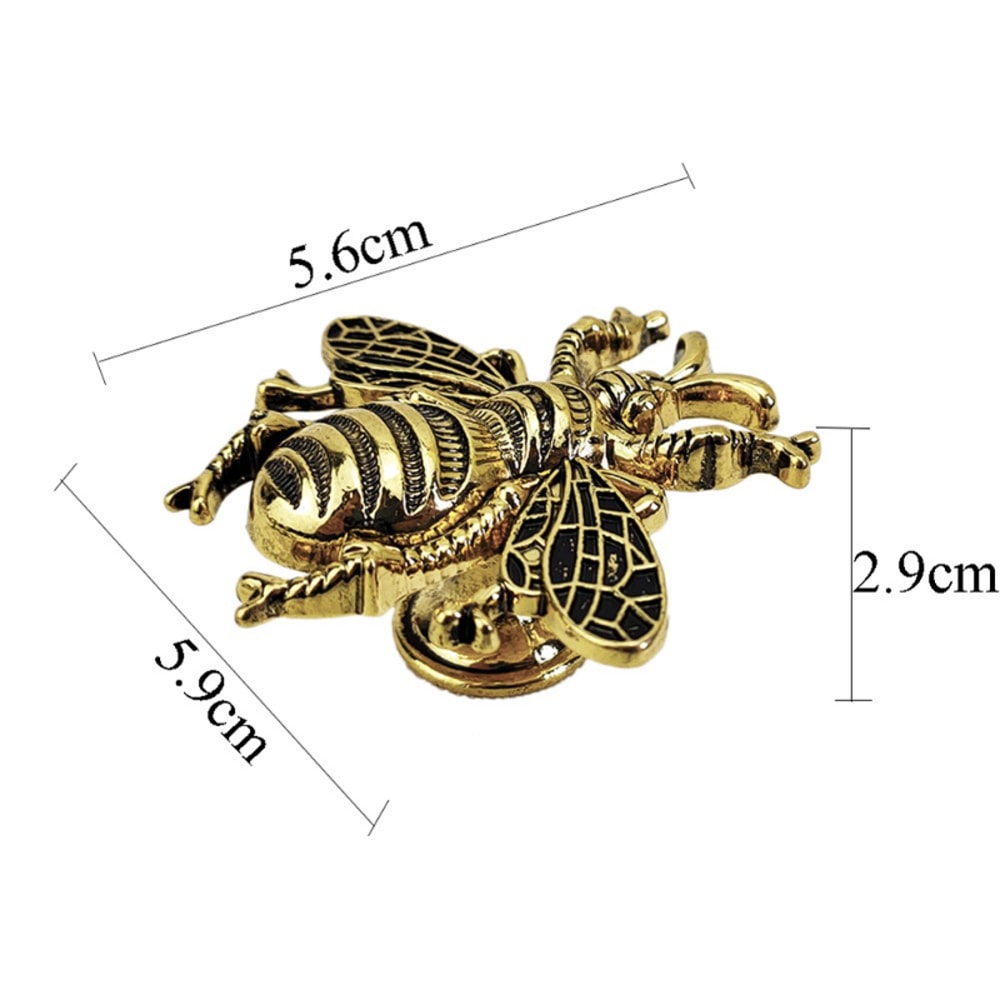 Vintage Bee Solid Brass Cabinet Knob Decorative Drawer Pull For Kitchen Cupboards 1