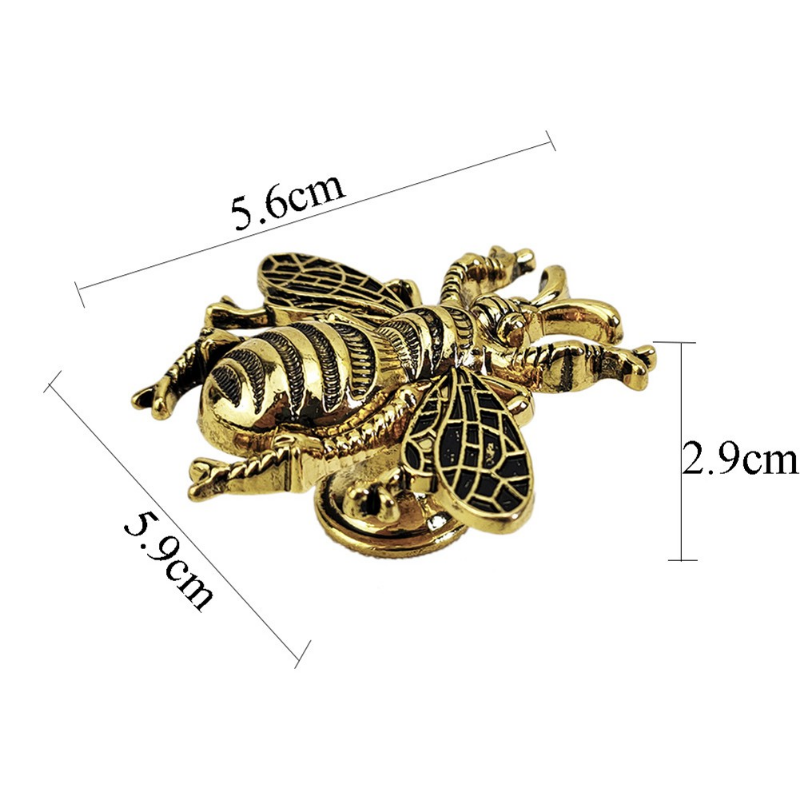 Vintage Bee Solid Brass Cabinet Knob Decorative Drawer Pull For Kitchen Cupboards 1