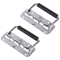 Stainless Steel Folding Toolbox Handle Set, Spring Loaded Chest Pulls