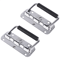 Stainless Steel Folding Toolbox Handle Set, Spring Loaded Chest Pulls