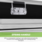Stainless Steel Folding Toolbox Handle Set, Spring Loaded Chest Pulls