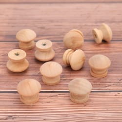 natural wood cabinet knobs set for drawers, dressers and wardrobes