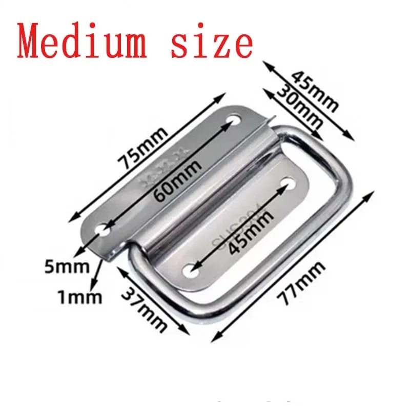 Heavy Duty Stainless Steel Folding Handle For Toolbox And Industrial Cabinets 7