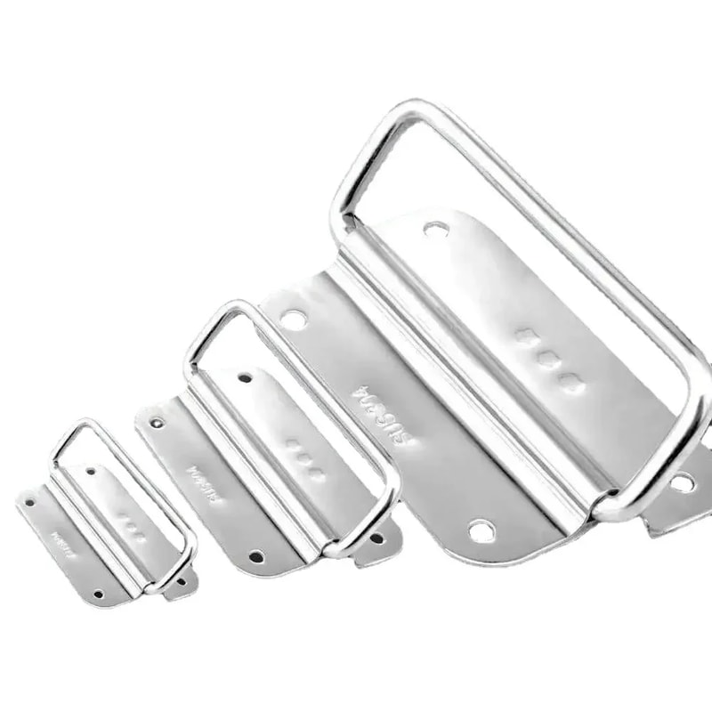 Heavy Duty Stainless Steel Folding Handle For Toolbox And Industrial Cabinets 5