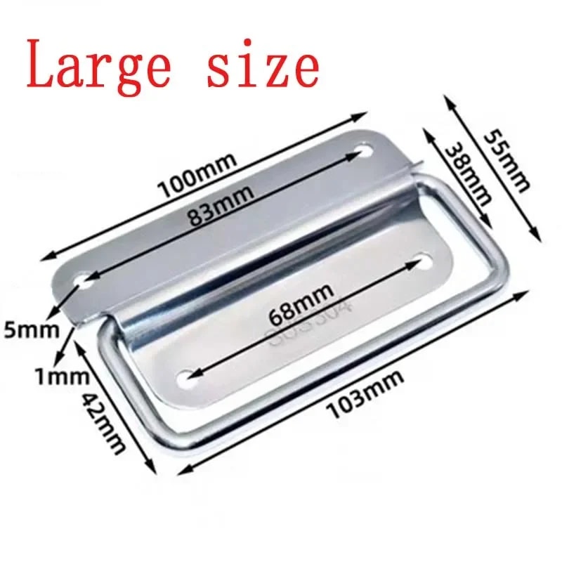 Heavy Duty Stainless Steel Folding Handle For Toolbox And Industrial Cabinets 8