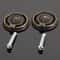 Vintage Ring Pull Cabinet Knobs Pack Antique Bronze Drawer Handles with Screws