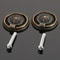 Vintage Ring Pull Cabinet Knobs Pack Antique Bronze Drawer Handles with Screws