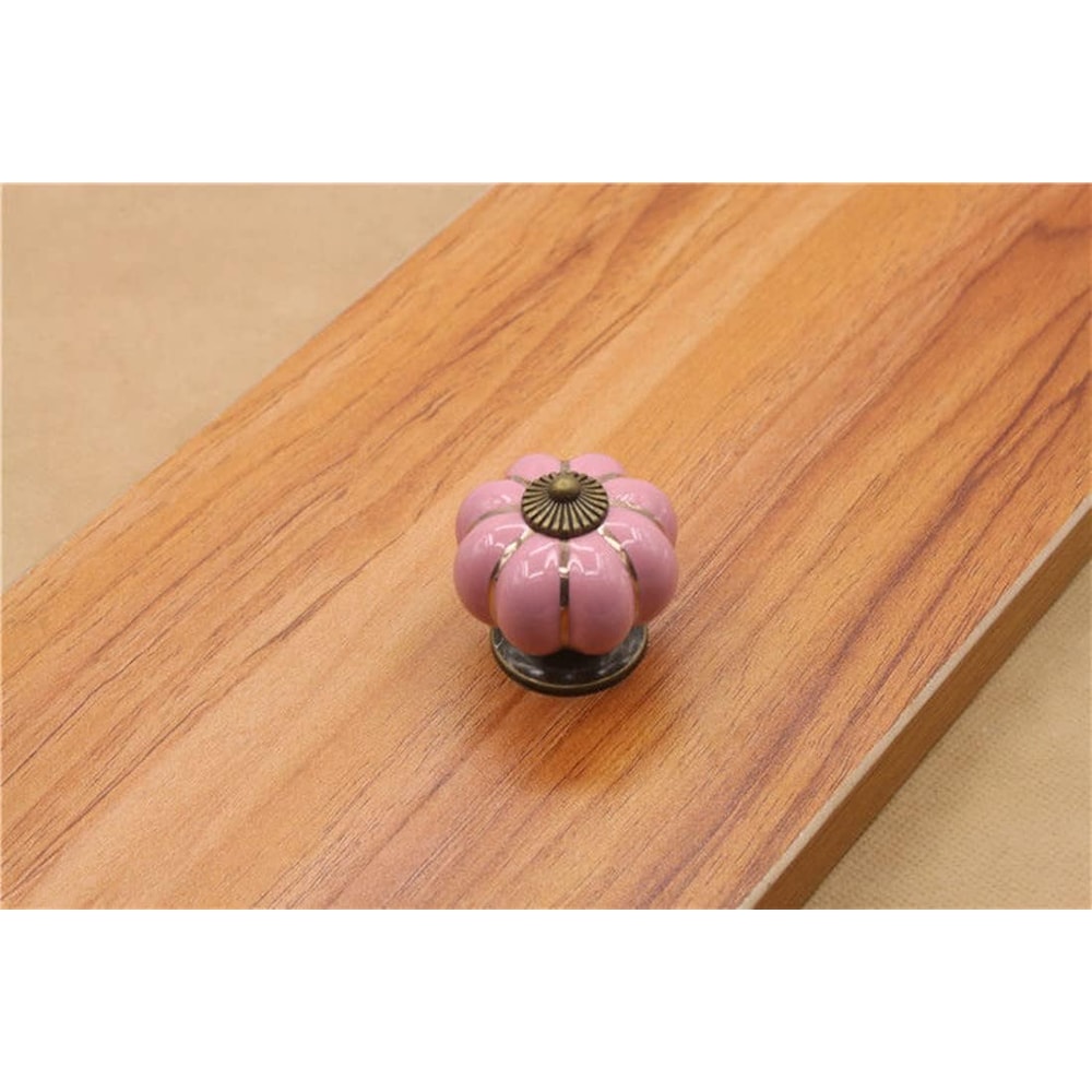 Vintage Ceramic Pumpkin Cabinet Knobs For Drawers And Cupboards 9