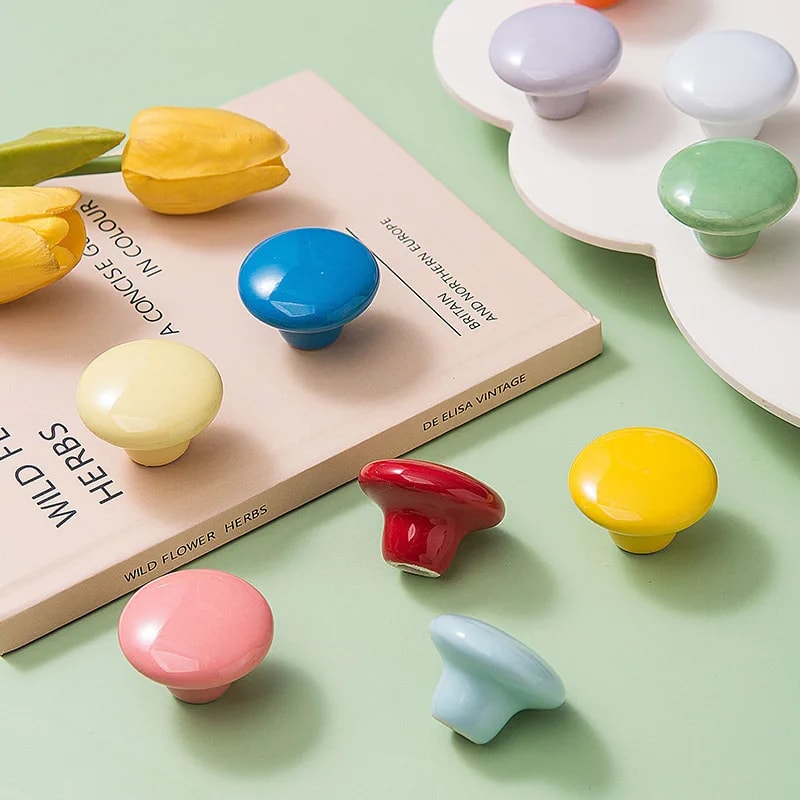 Ceramic Drawer Knobs For Kids Room Dresser And Cabinet Doors 1