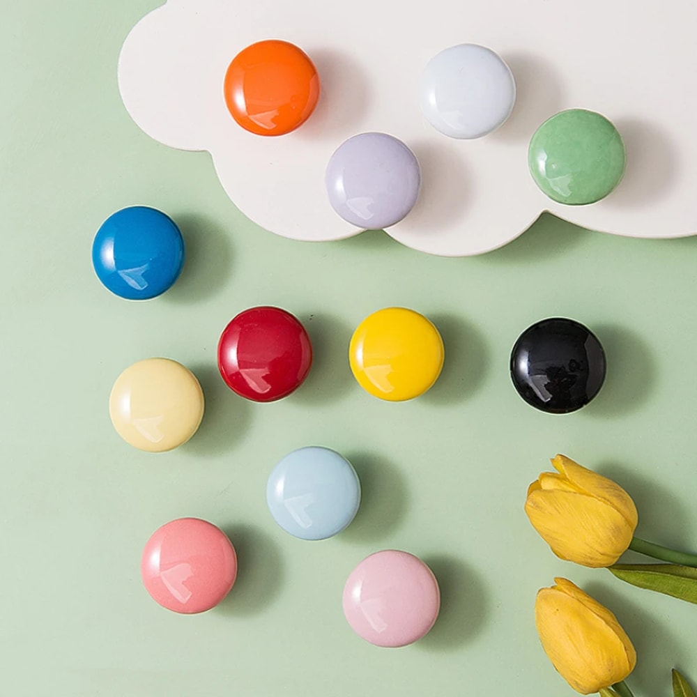 Ceramic Drawer Knobs For Kids Room Dresser And Cabinet Doors 2