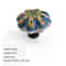 Vintage Ceramic Cabinet Knob Single Hole Round Drawer Handle 9
