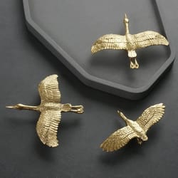 brass goose drawer pull gold cabinet knob