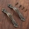 Vintage Floral Cabinet Pulls Antique Bronze Zinc Alloy Drawer Handles Set