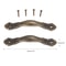 Vintage Floral Cabinet Pulls Antique Bronze Zinc Alloy Drawer Handles Set