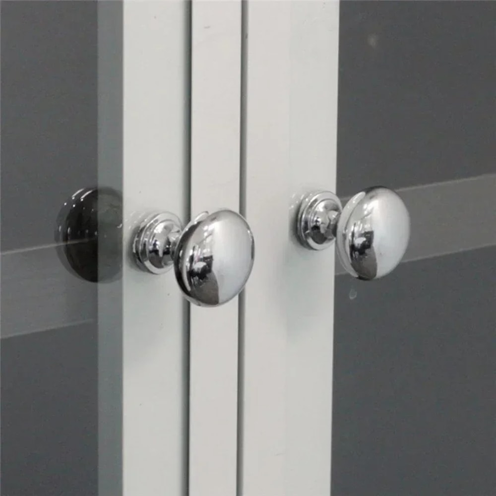 Modern Chrome Cabinet Knobs and Silver Drawer Handles for Kitchen Cupboards and Wardrobes