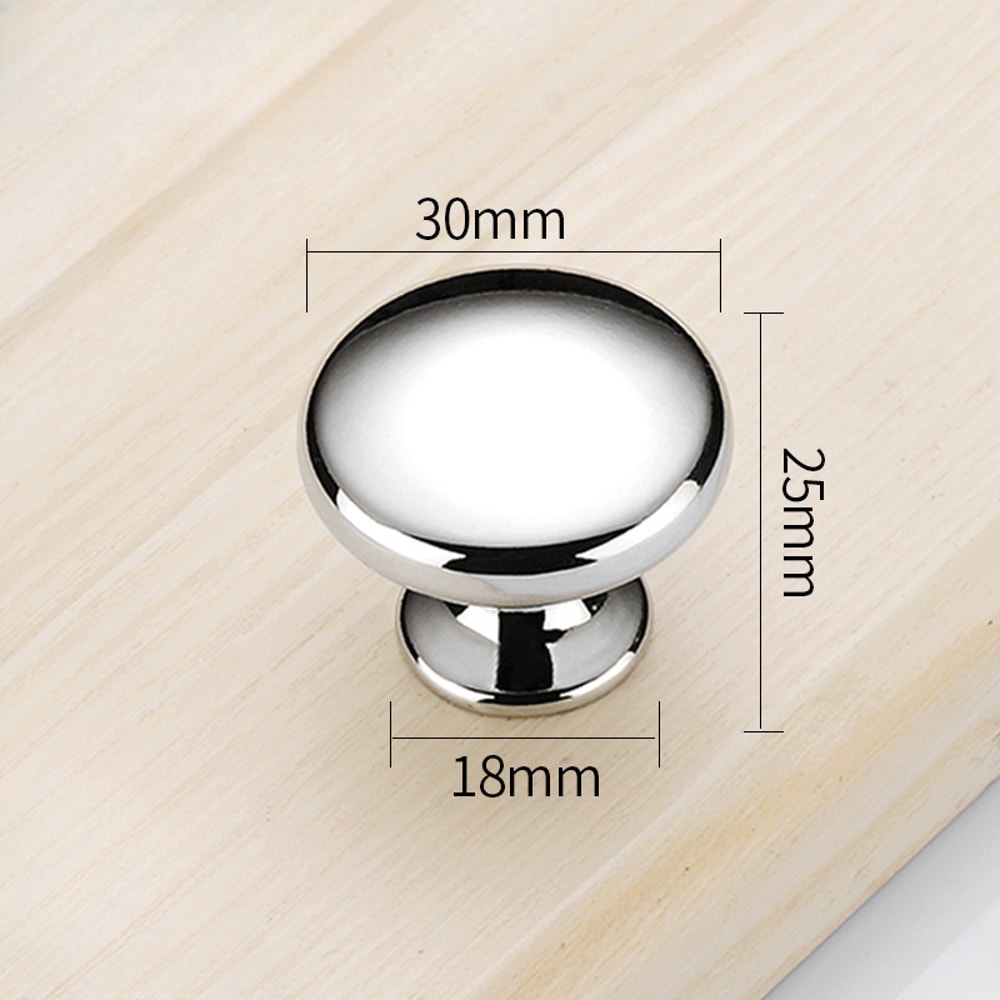 Modern Chrome Cabinet Knobs and Silver Drawer Handles for Kitchen Cupboards and Wardrobes