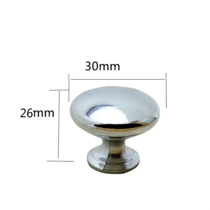 Modern Chrome Cabinet Knobs and Silver Drawer Handles for Kitchen Cupboards and Wardrobes