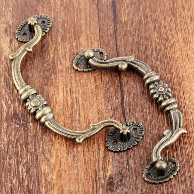 Vintage Wooden Drawer Pull For Cabinets Wine Boxes And Furniture 2