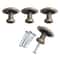 Vintage Bronze Cabinet Knobs Set Antique Dresser and Jewelry Box Pulls