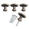Vintage Bronze Cabinet Knobs Set Antique Dresser and Jewelry Box Pulls