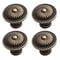 Vintage Bronze Cabinet Knobs Set Antique Dresser and Jewelry Box Pulls