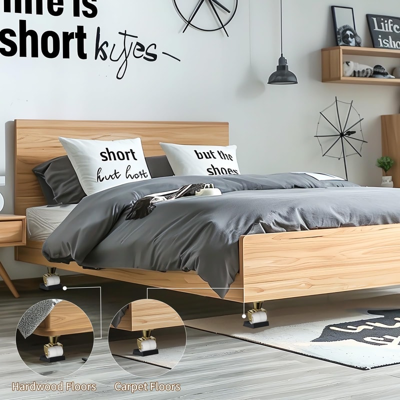 Silicone Furniture Caster Cups for Office Chair Wheels and Hardwood Floor Protection