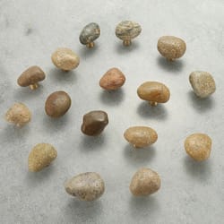 natural stone cabinet knob with zinc alloy base for drawers, cabinets and wardrobes