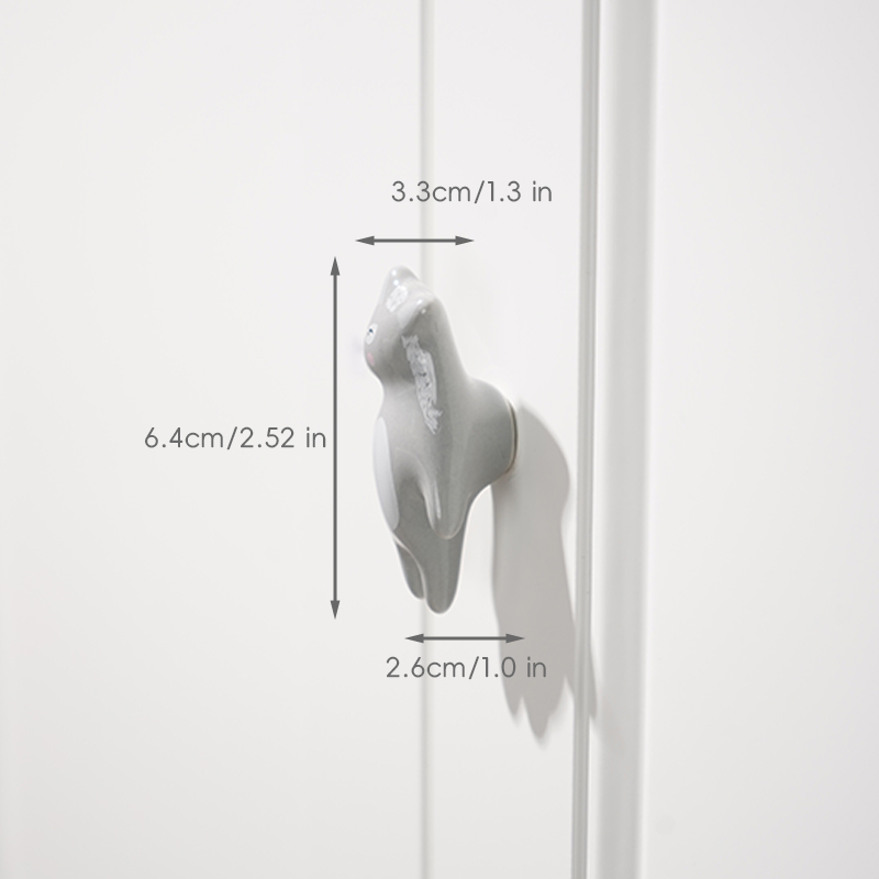 Animal Cabinet Knobs Set Ceramic Drawer Pulls For Kids Dressers And Nursery Furniture 4