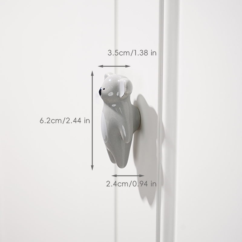 Animal Cabinet Knobs Set Ceramic Drawer Pulls For Kids Dressers And Nursery Furniture 6