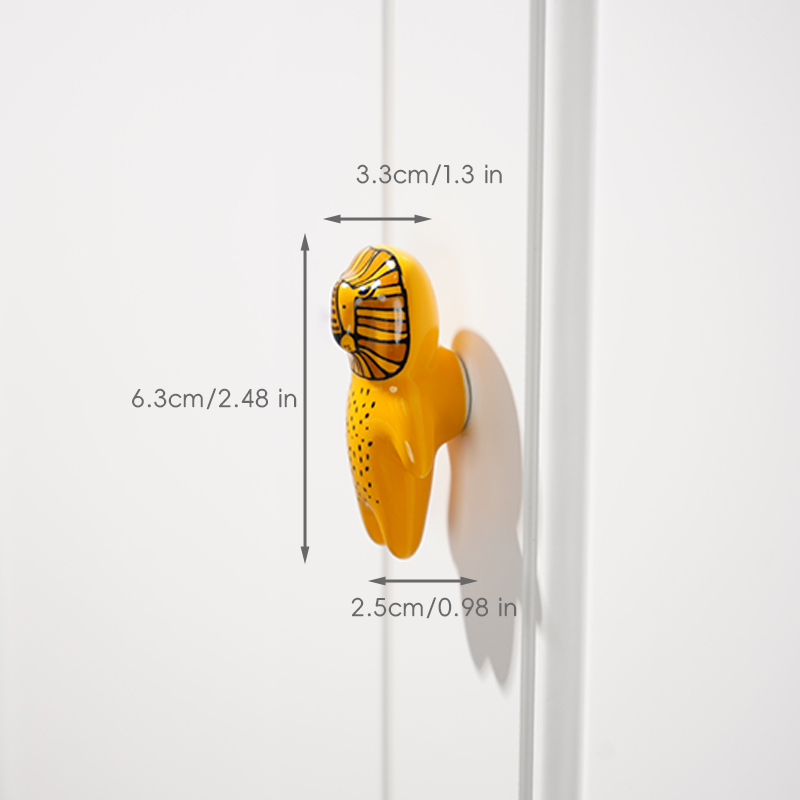 Animal Cabinet Knobs Set Ceramic Drawer Pulls For Kids Dressers And Nursery Furniture 8