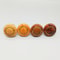 Modern Wood Grain Cabinet Knobs Pack Round Single Hole Drawer Pulls 0