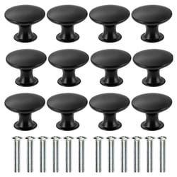 black cabinet knobs single hole matte cabinet hardware