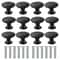 Black Cabinet Knobs Single Hole Matte Cabinet Hardware