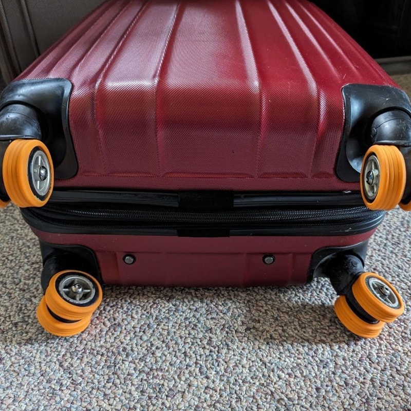 Silent Silicone Luggage Wheel Covers Set For Suitcase Wheel Protection 3