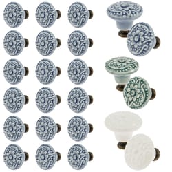 vintage ceramic cabinet knobs set for drawers dressers and cupboards
