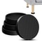 Furniture Caster Cups for Hardwood Floors Non Slip Rubber Bed and Chair Stoppers