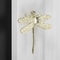 Brass Dragonfly Cabinet Knob Decorative Single Hole Drawer Pull