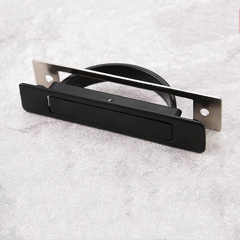 Flush Mount Recessed Cabinet Handle Hidden Zinc Alloy Pull For Sliding Doors Tatami Cabinets 7