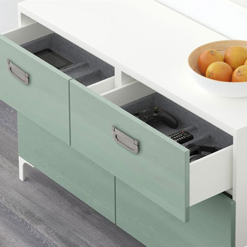 Modern Zinc Alloy Recessed Cabinet Pull Hidden Wardrobe Door Handle 2