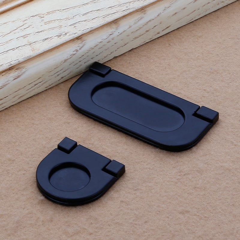 Modern Zinc Alloy Recessed Cabinet Pull Hidden Wardrobe Door Handle 3