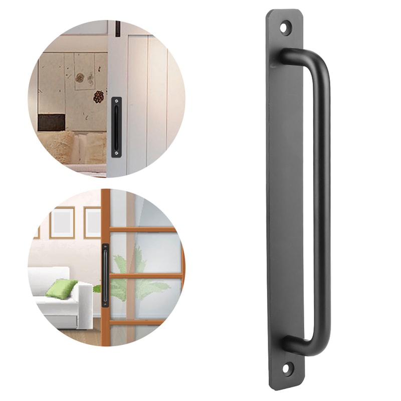 Modern Sliding Barn Door Handle Aluminum Alloy Cabinet Pull for Wardrobe Closet Garage Doors