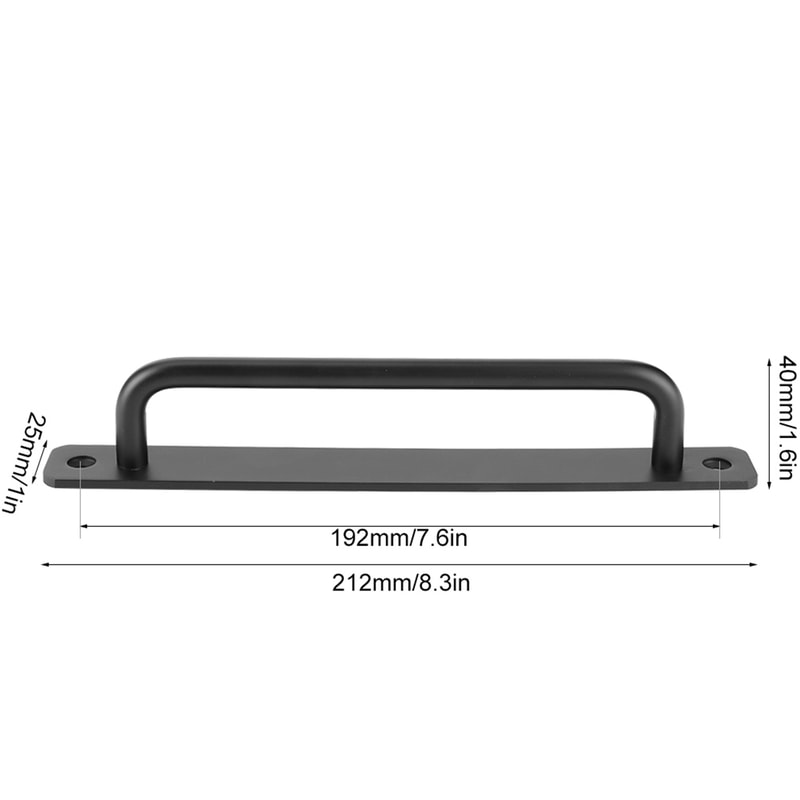 Modern Sliding Barn Door Handle Aluminum Alloy Cabinet Pull for Wardrobe Closet Garage Doors