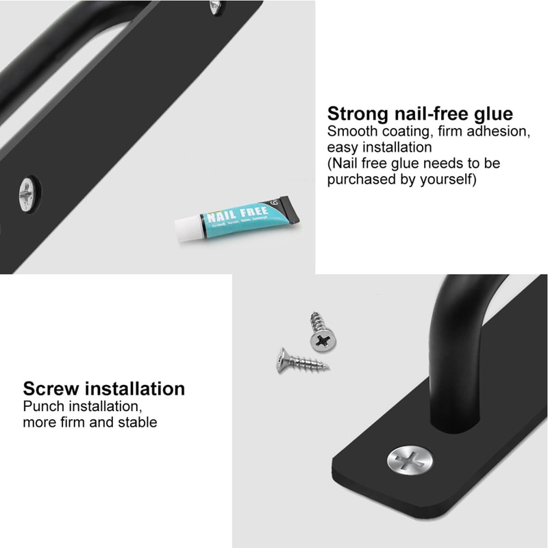 Modern Sliding Barn Door Handle Aluminum Alloy Cabinet Pull for Wardrobe Closet Garage Doors