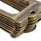 Vintage Antique Brass Drawer Label Pulls Set for Cabinets Apothecary Boxes