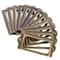 Vintage Antique Brass Drawer Label Pulls Set for Cabinets Apothecary Boxes