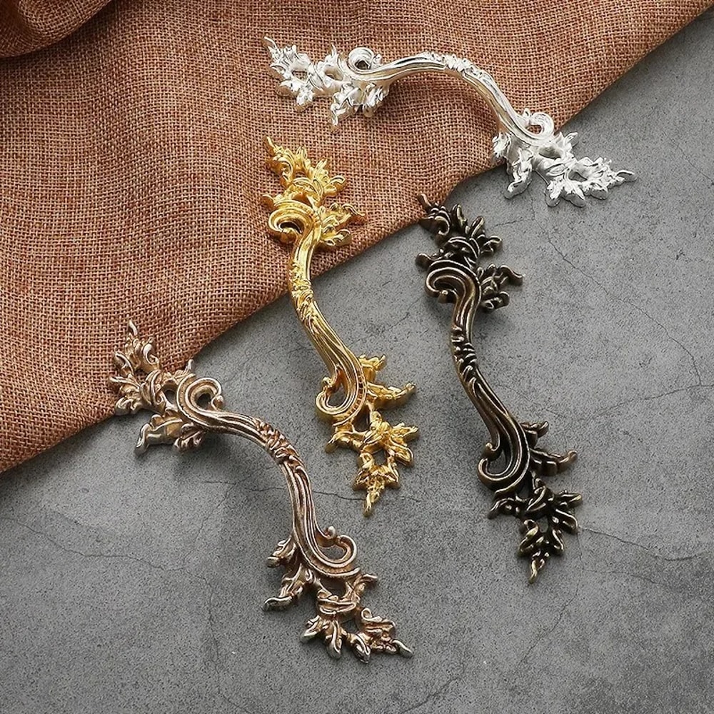 European Vintage Zinc Alloy Cabinet Handle for Drawers and Wardrobes
