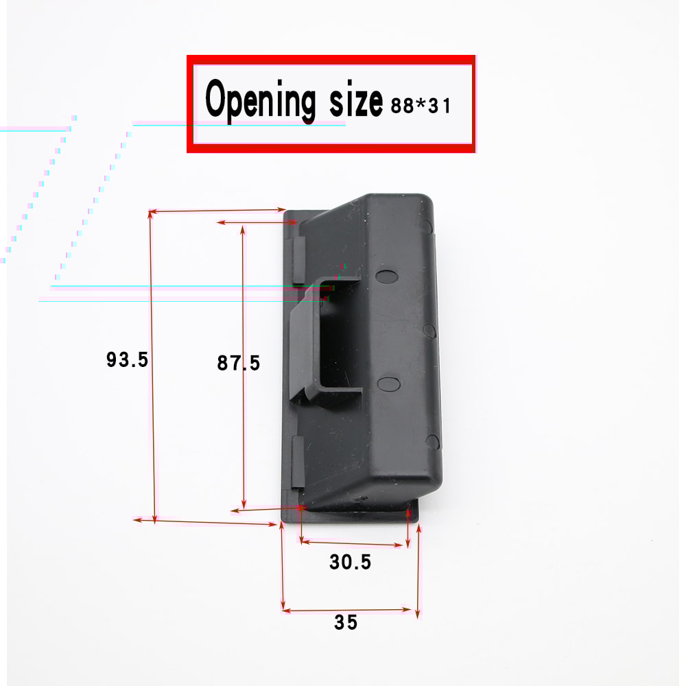 Recessed Pull Handle Hidden Concealed Cabinet Handle For Cabinets Drawers Utility Boxes 5