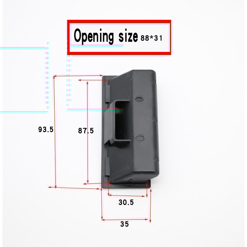 Recessed Pull Handle Hidden Concealed Cabinet Handle For Cabinets Drawers Utility Boxes 5